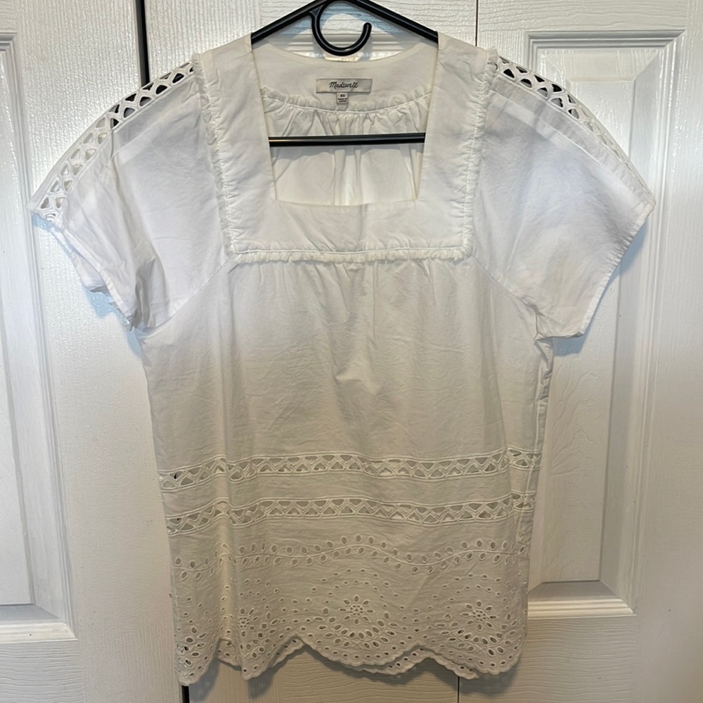 Madewell Eyelet top